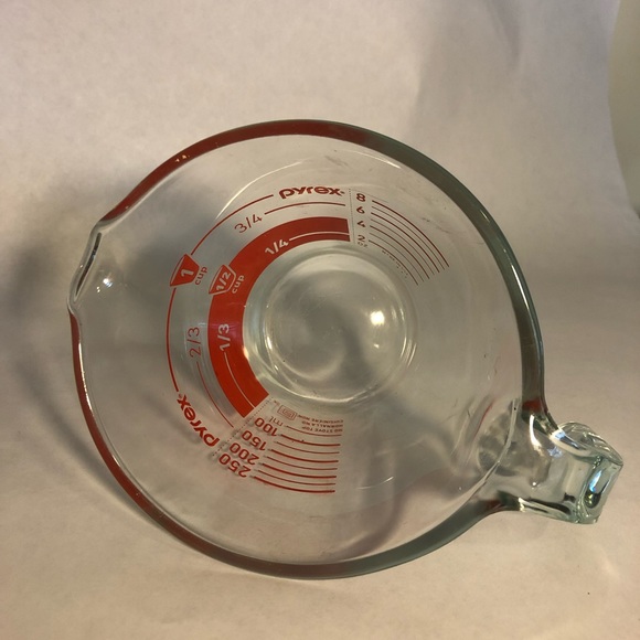Pyrex Kitchen Vintage Corning Pyrex Reverse Read Cup 8 Oz